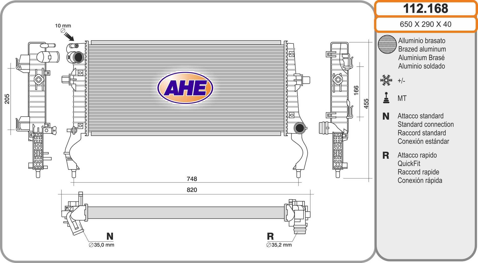AHE 112.168 Radiatore,...