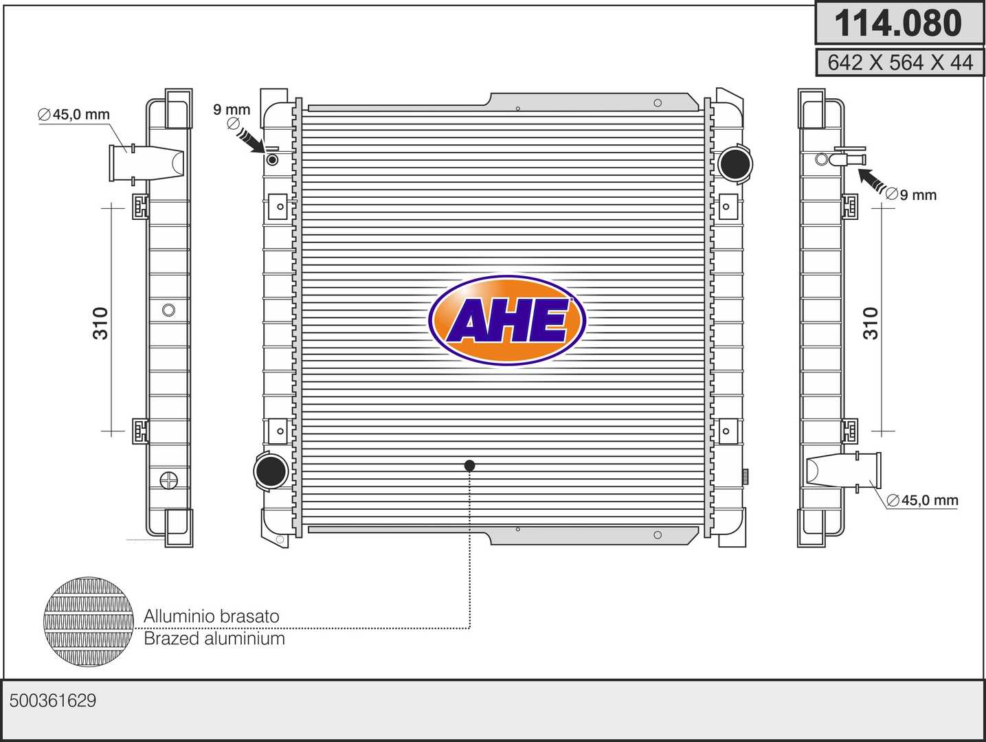AHE 114.080 Radiatore,...