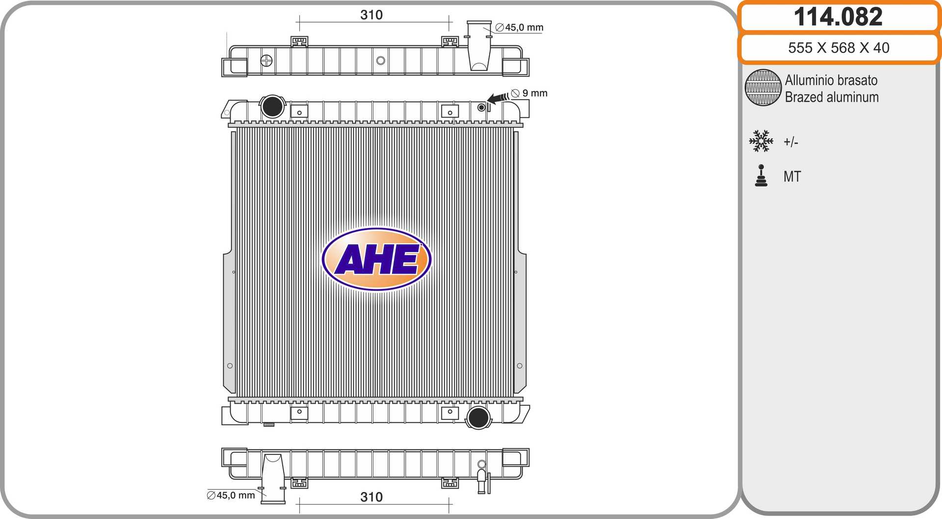 AHE 114.082 Radiatore,...