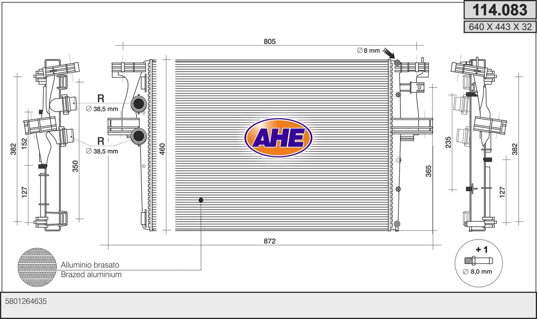 AHE 114.083 Radiatore,...