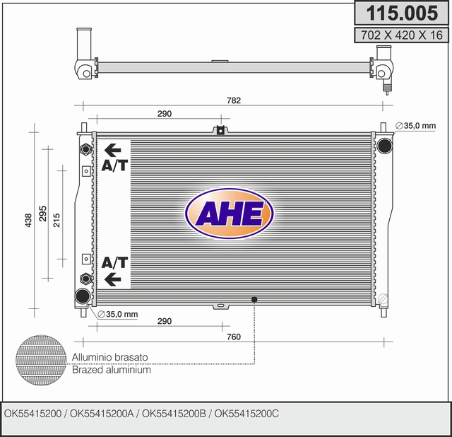 AHE 115.005 Radiatore,...