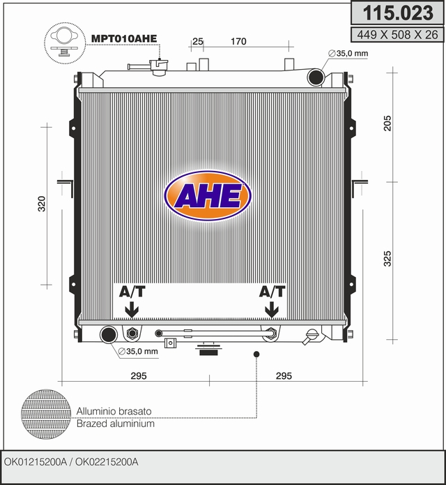AHE 115.023 Radiatore,...
