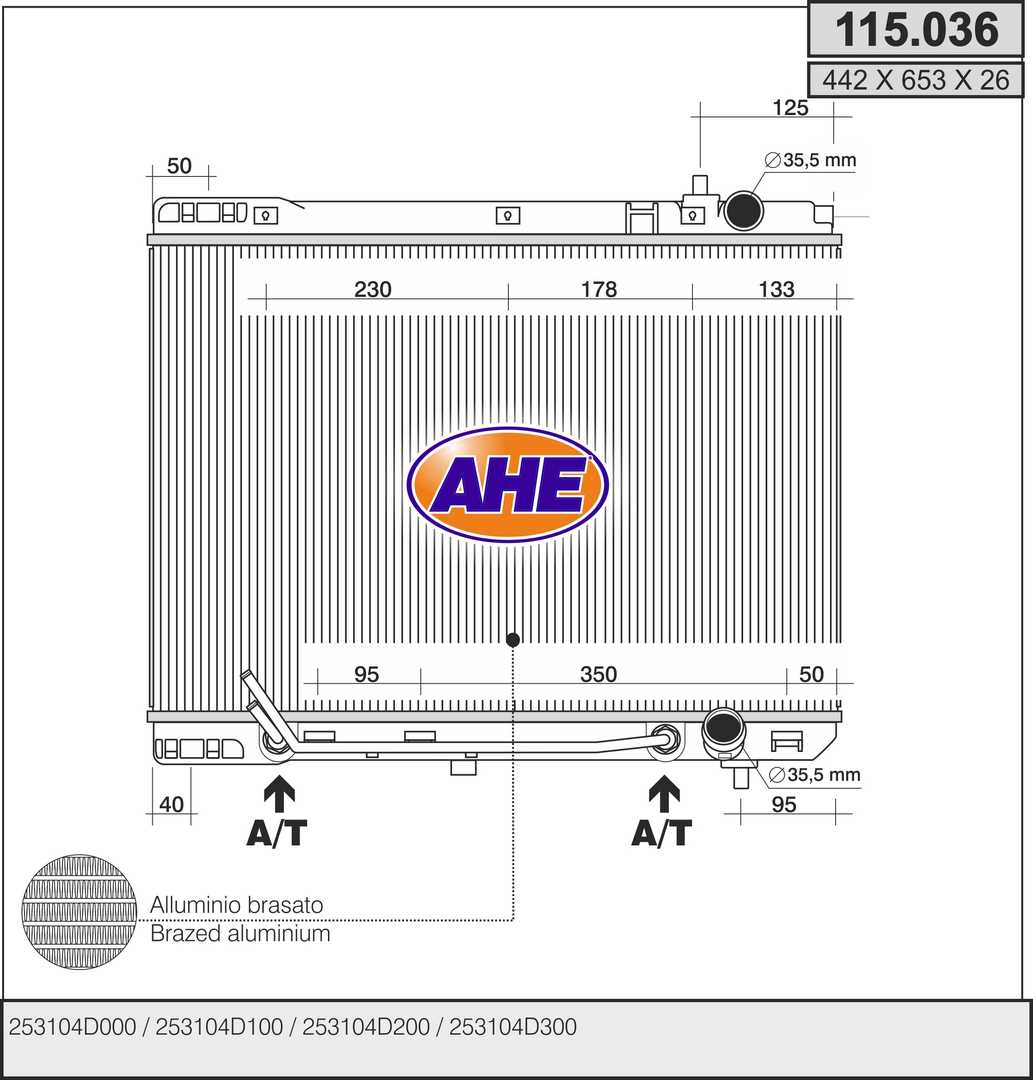 AHE 115.036 Radiatore,...