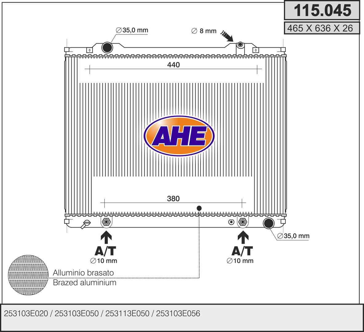 AHE 115.045 Radiatore,...