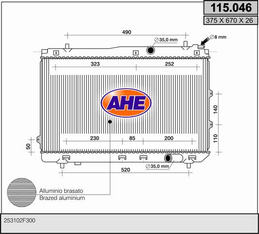 AHE 115.046 Radiatore,...