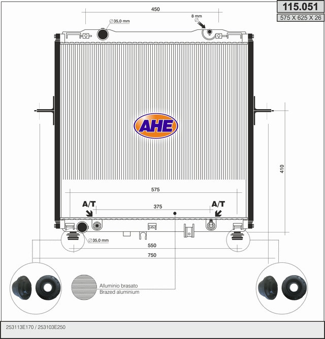 AHE 115.051 Radiatore,...