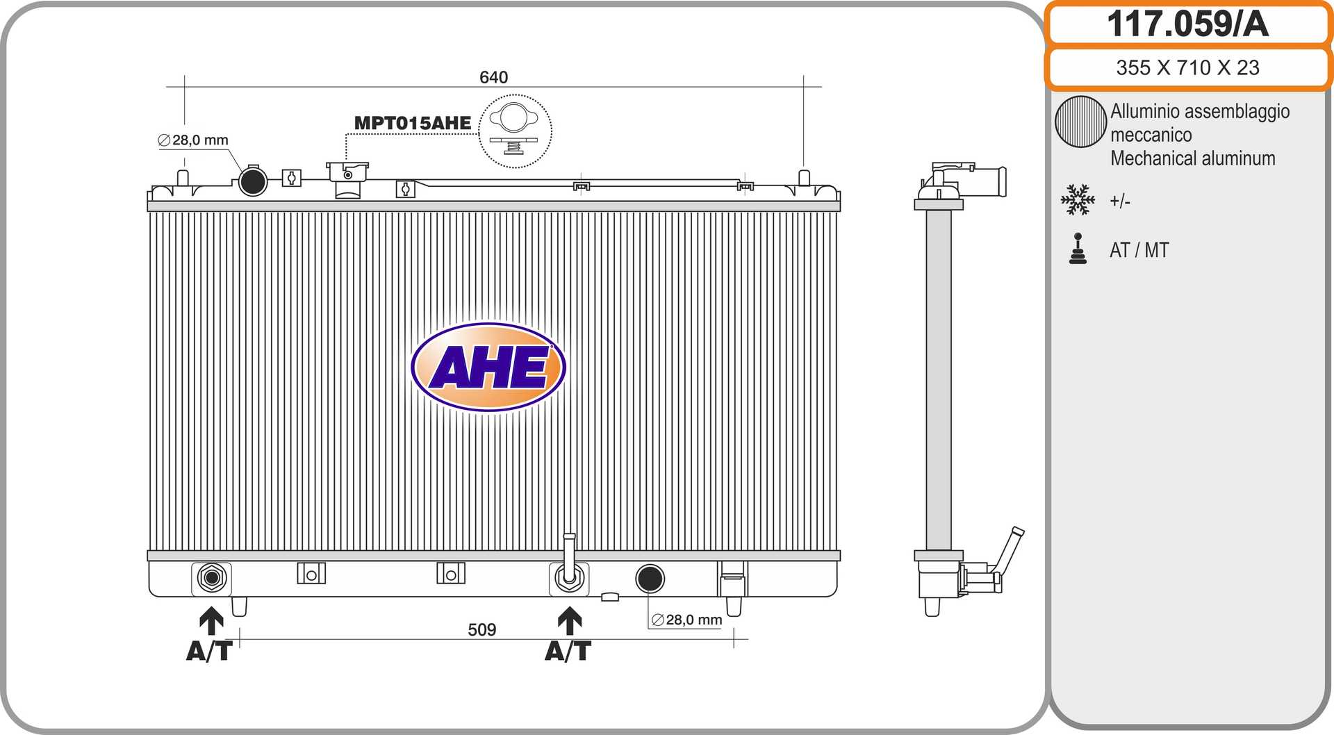 AHE 117.059/A Radiatore,...