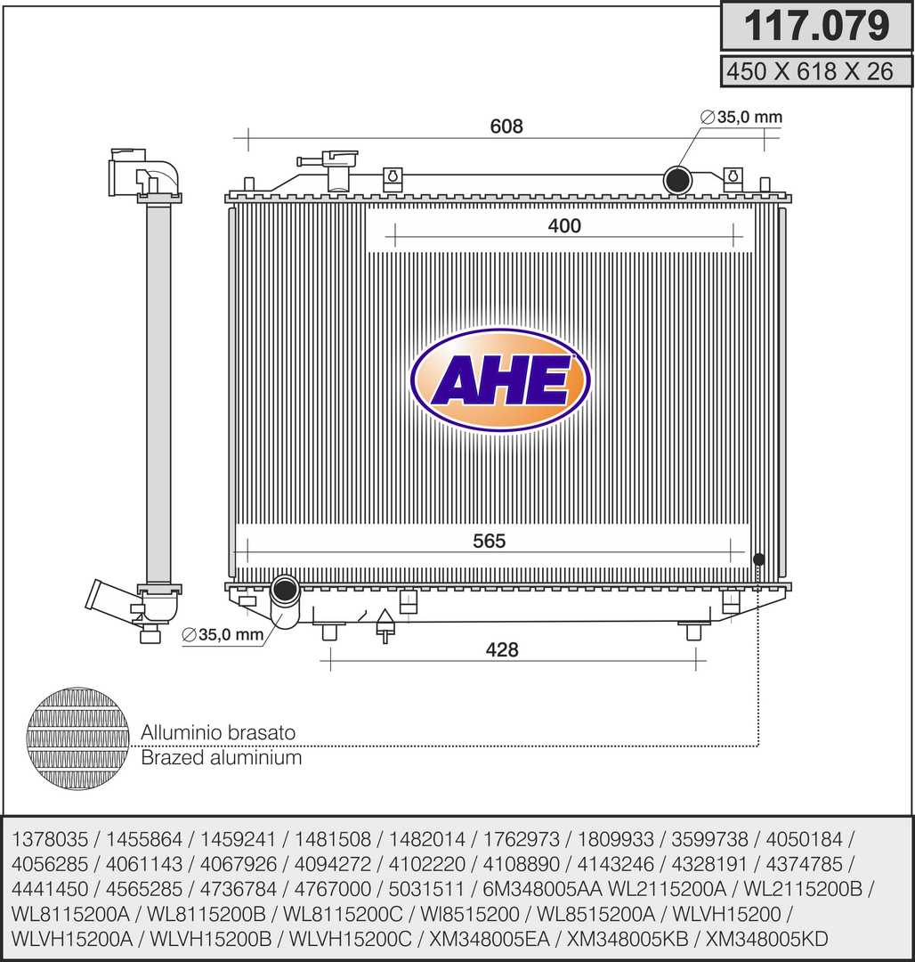 AHE 117.079 Radiatore,...