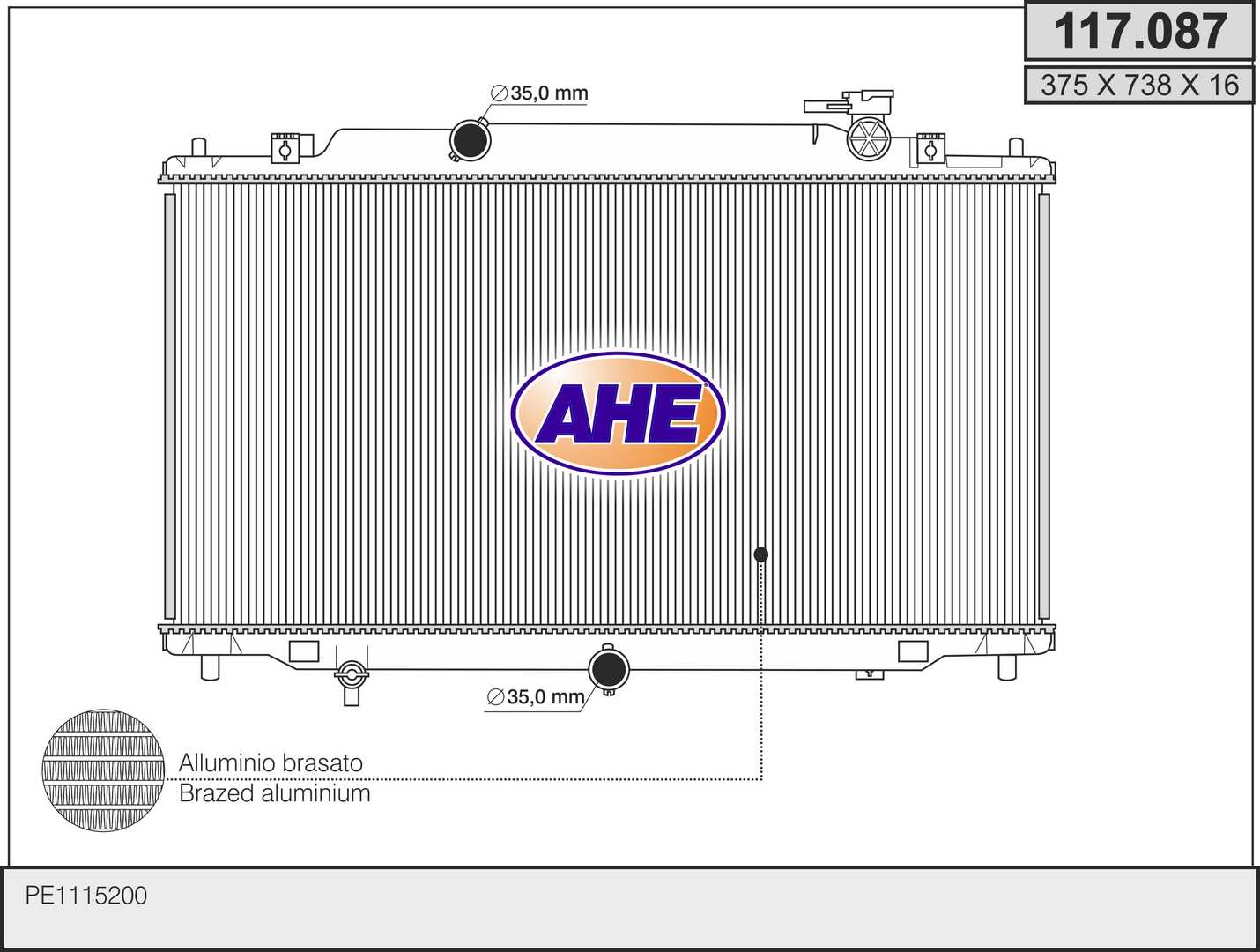 AHE 117.087 Radiatore,...