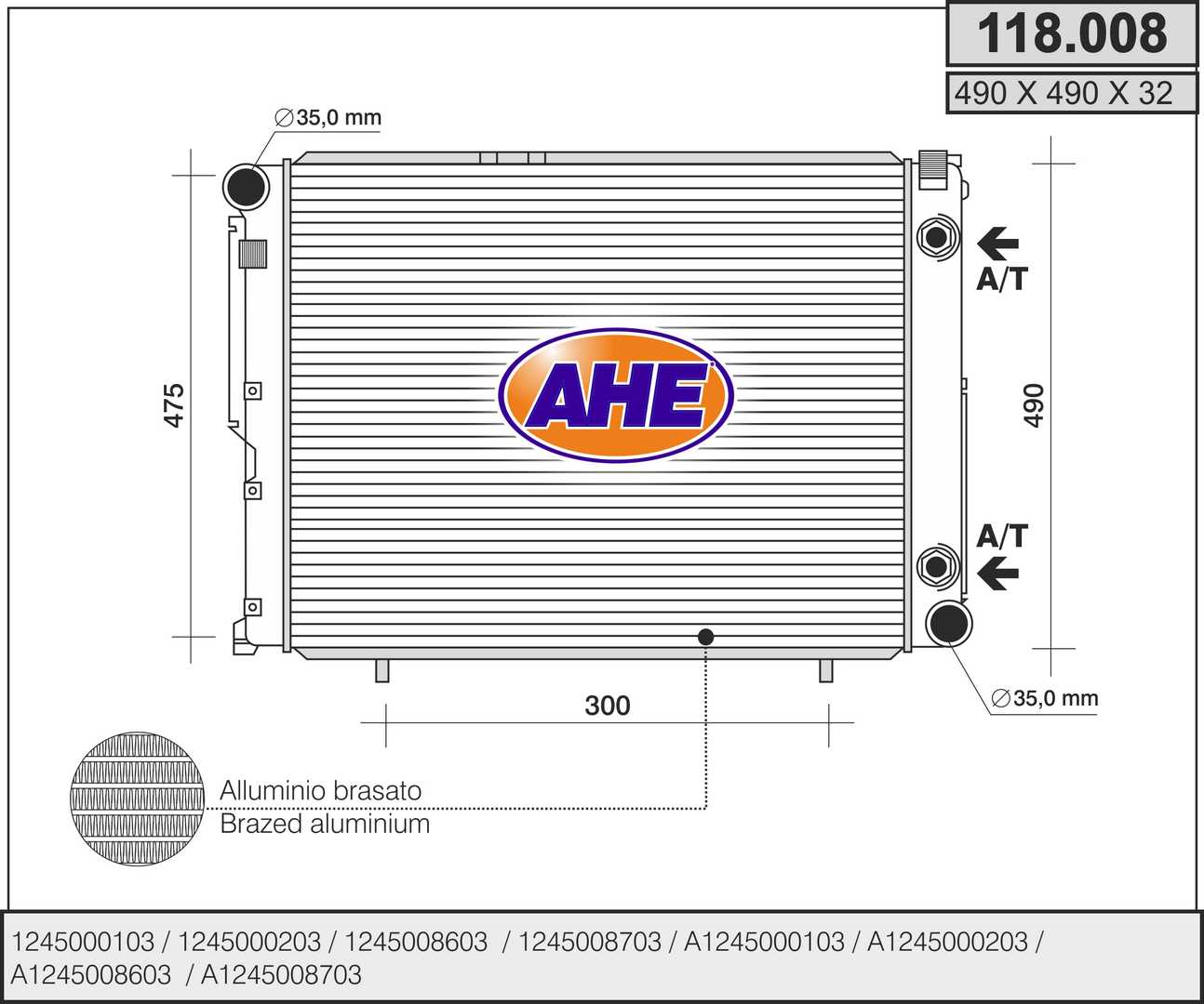 AHE 118.008 Radiatore,...