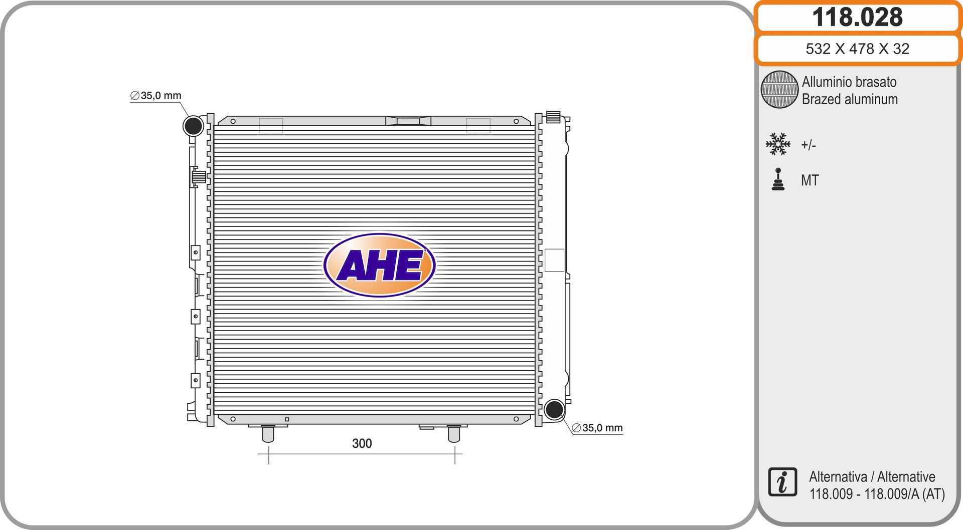 AHE 118.028 Radiatore,...