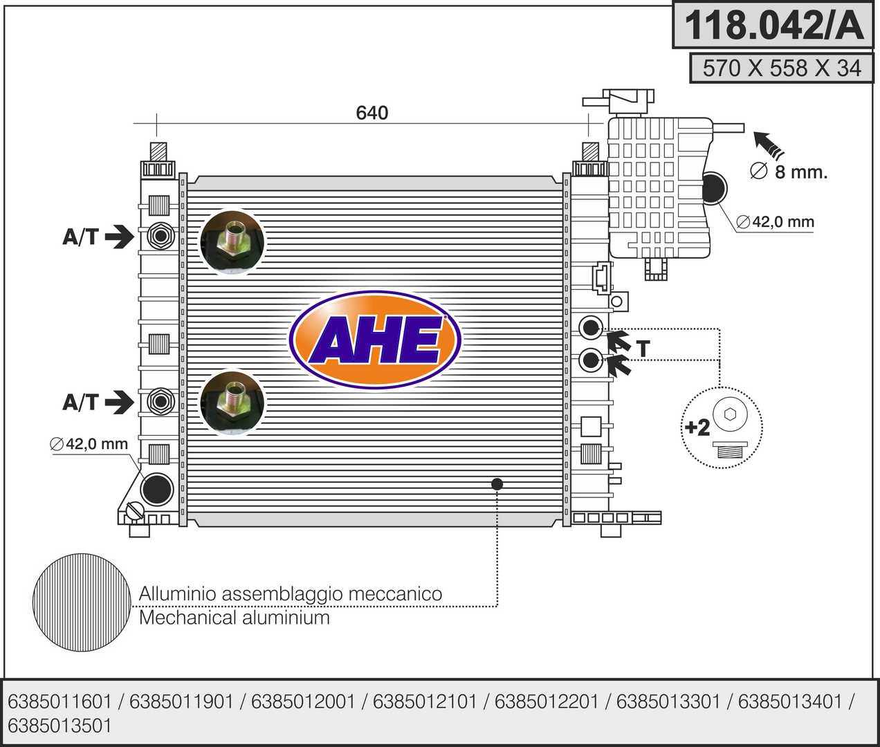 AHE 118.042/A Radiatore,...