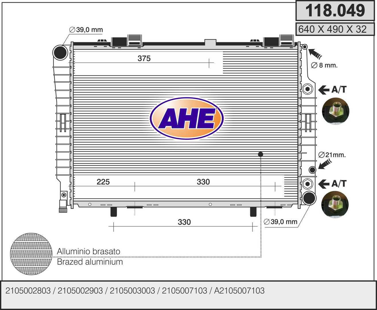 AHE 118.049 Radiatore,...