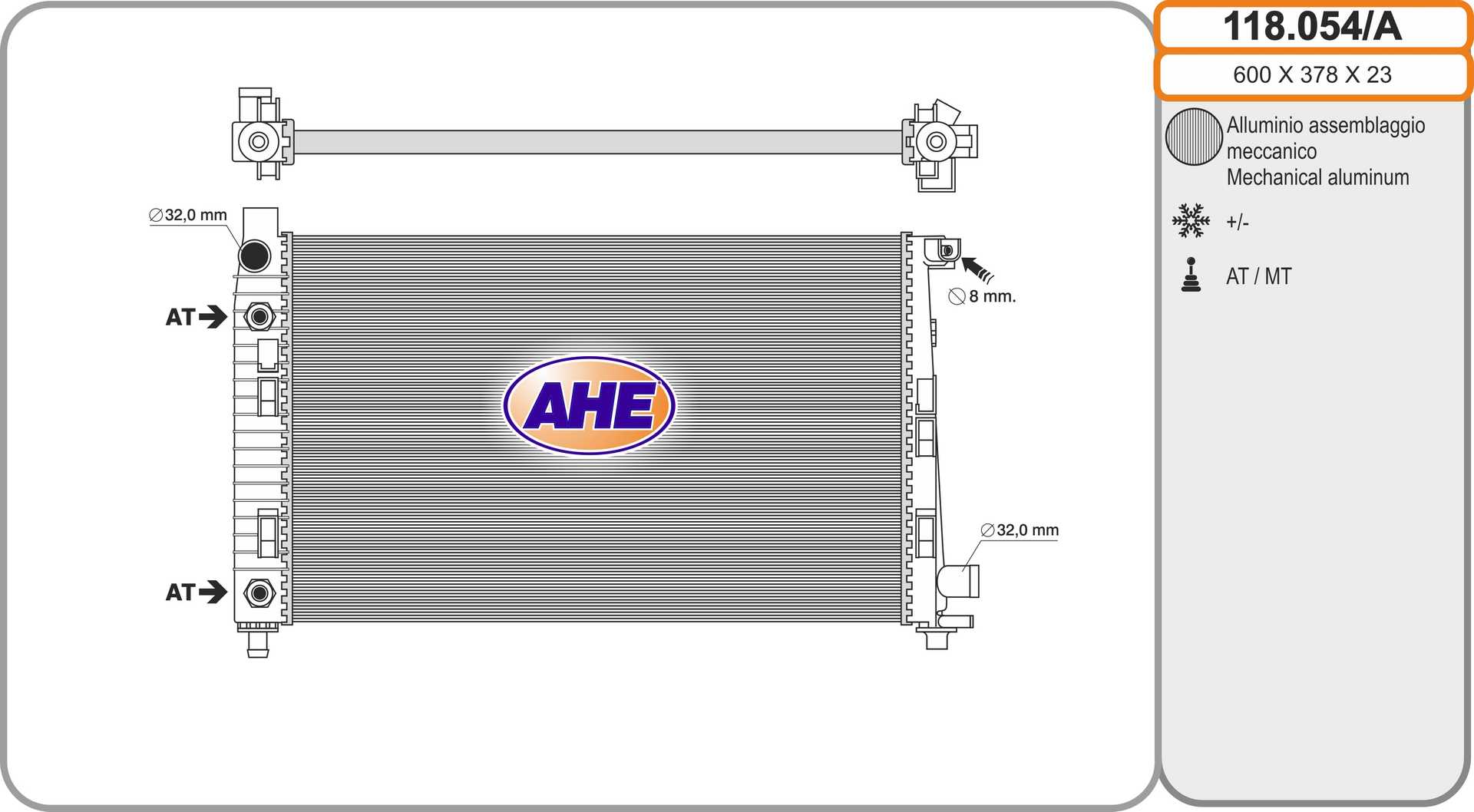 AHE 118.054/A Radiatore,...