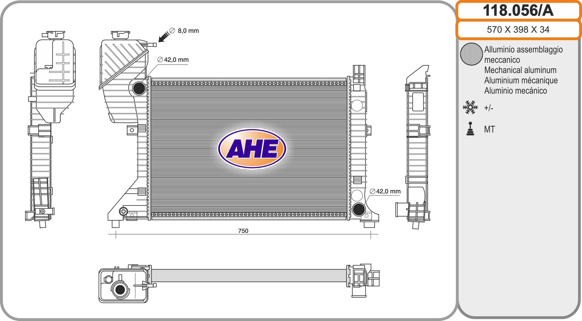 AHE 118.056/A Radiatore,...