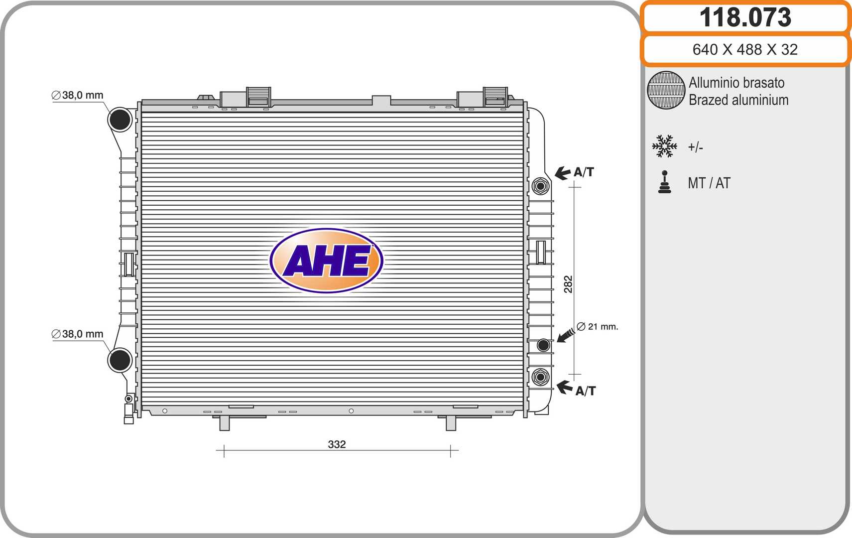 AHE 118.073 Radiatore,...