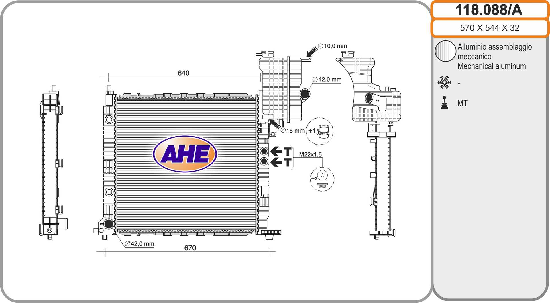 AHE 118.088/A Radiatore,...