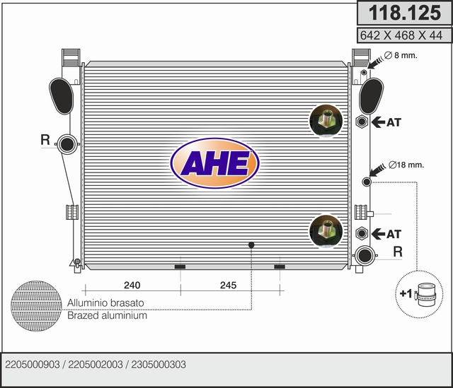 AHE 118.125 Radiatore,...