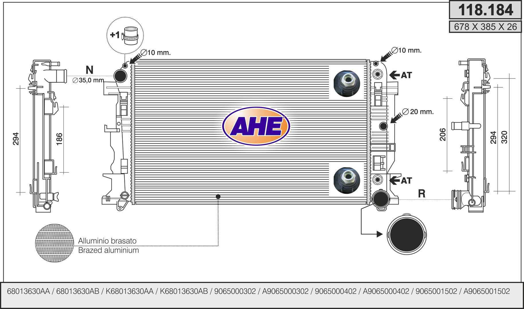 AHE 118.184 Radiatore,...