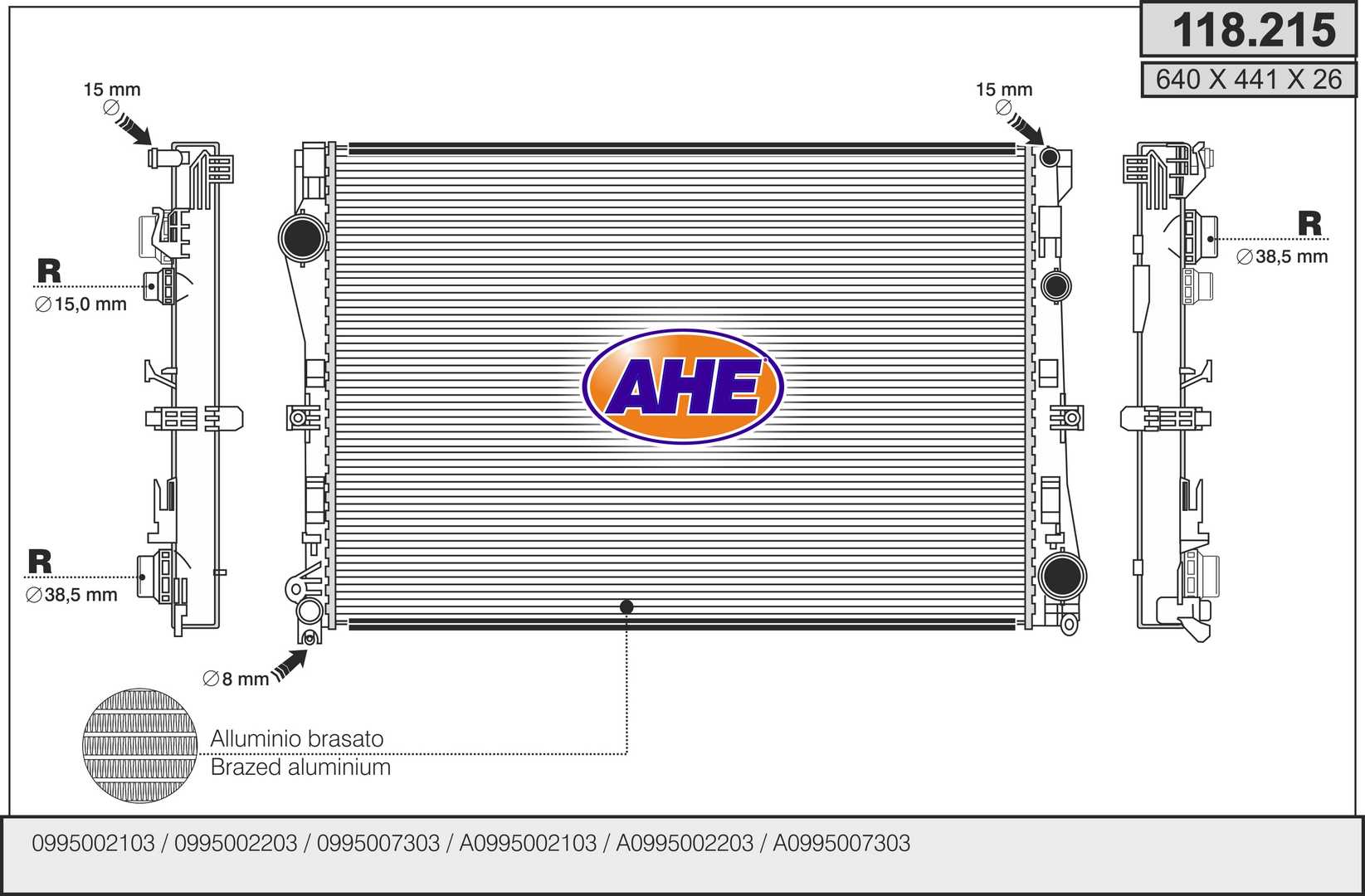 AHE 118.215 Radiatore,...