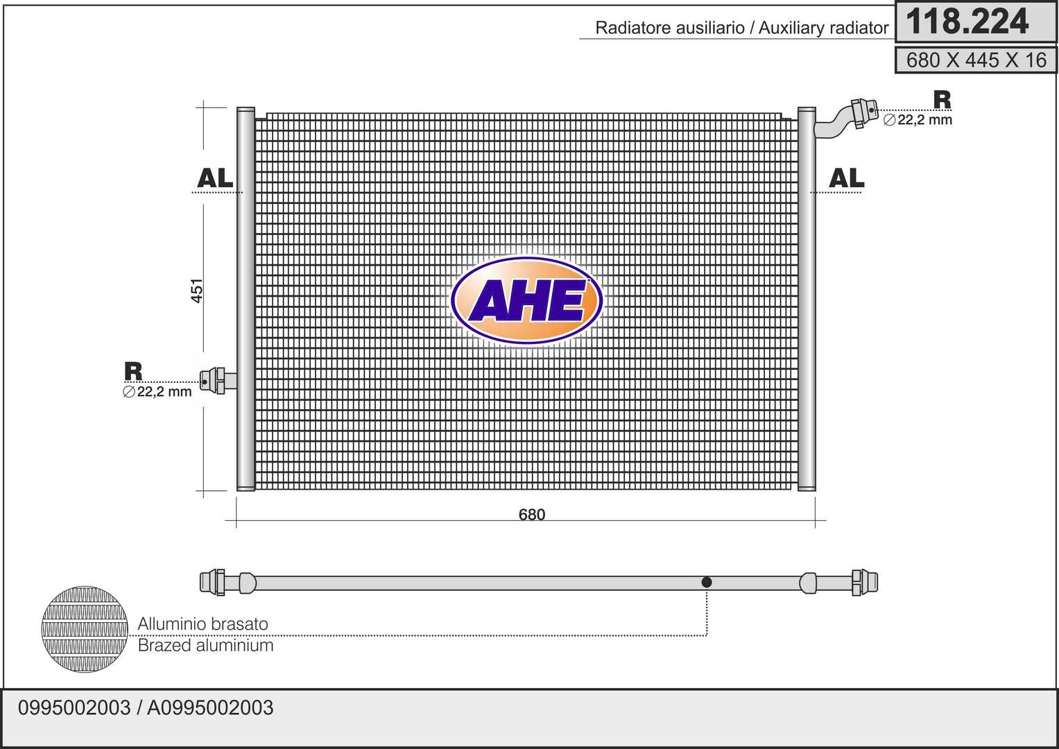 AHE 118.224 Radiatore,...
