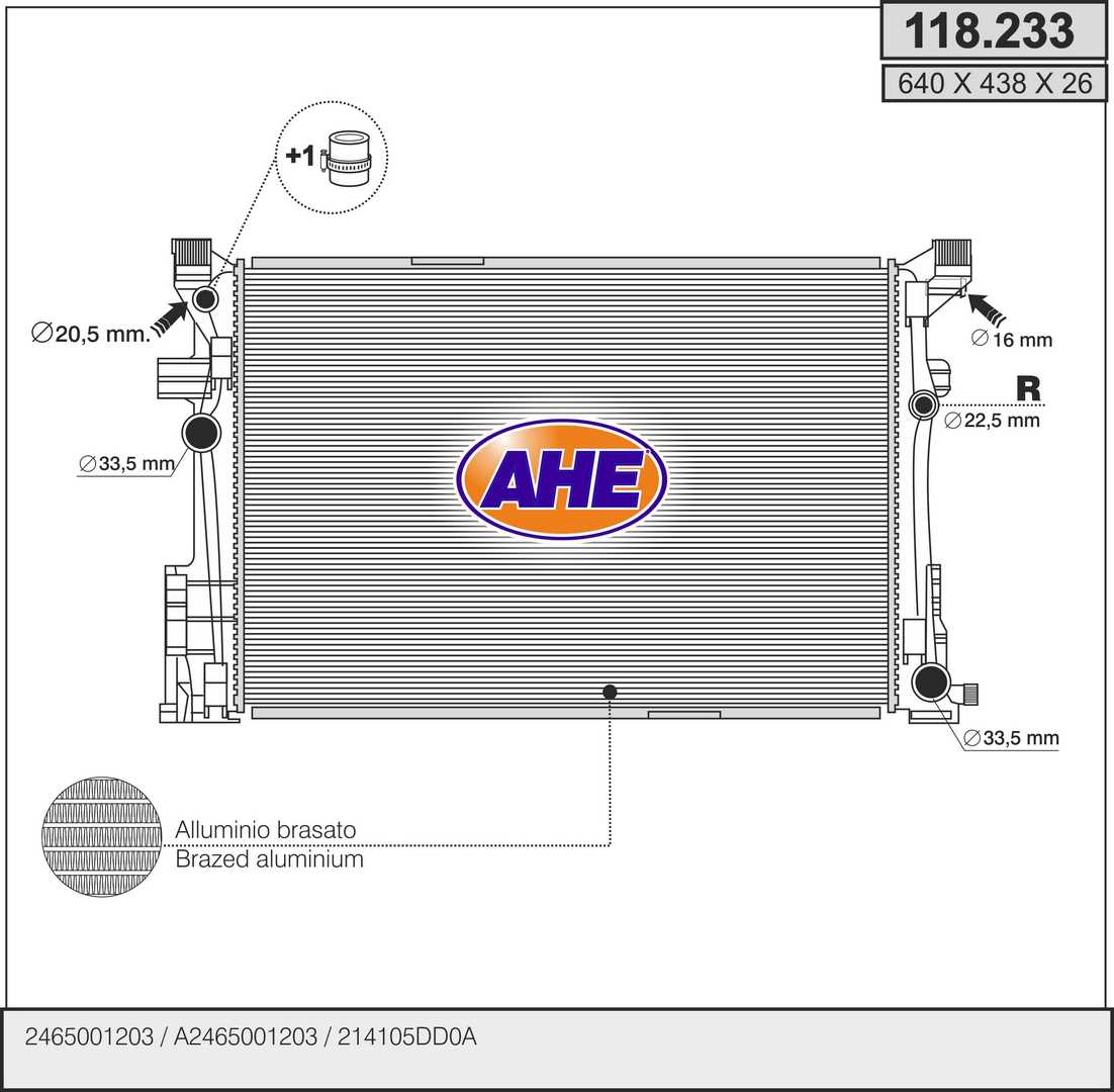AHE 118.233 Radiatore,...