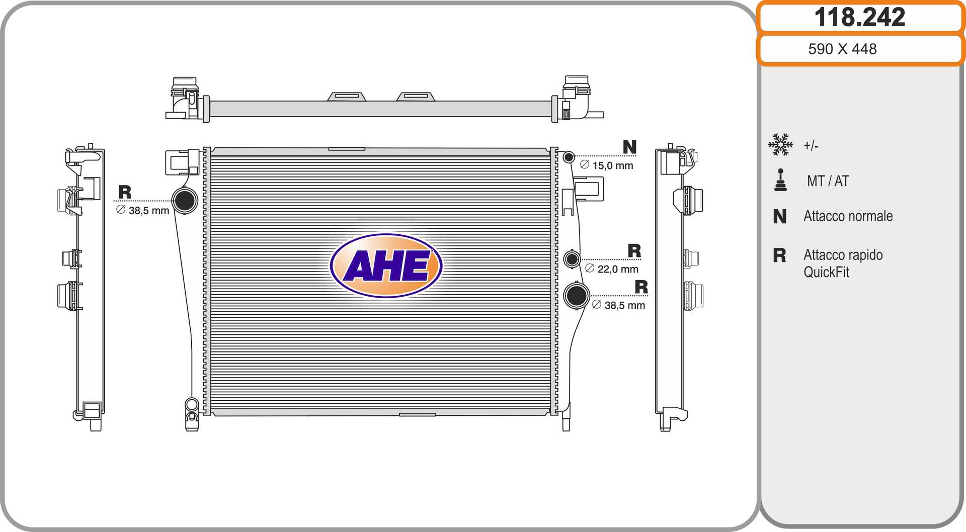 AHE 118.242 Radiatore,...