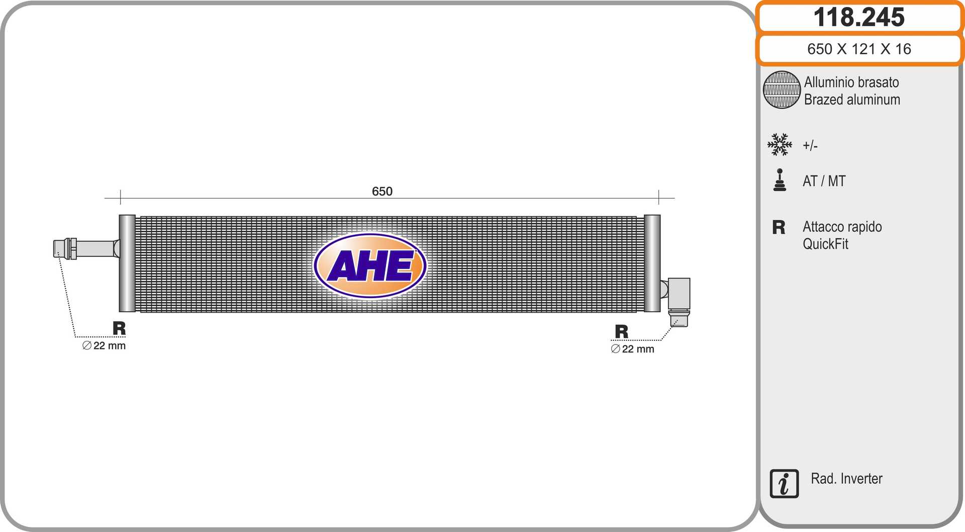 AHE 118.245 Radiatore,...