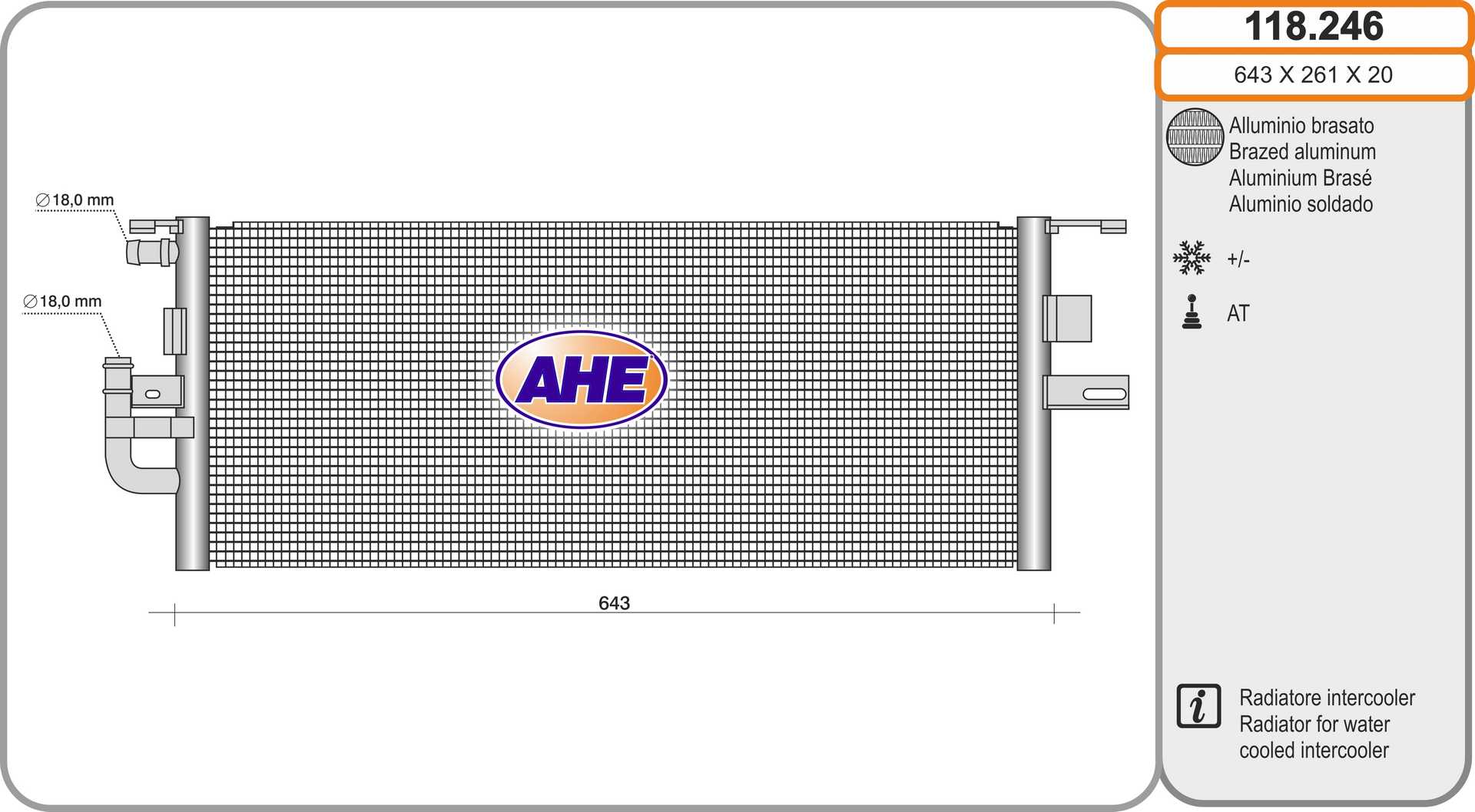 AHE 118.246 Radiatore,...