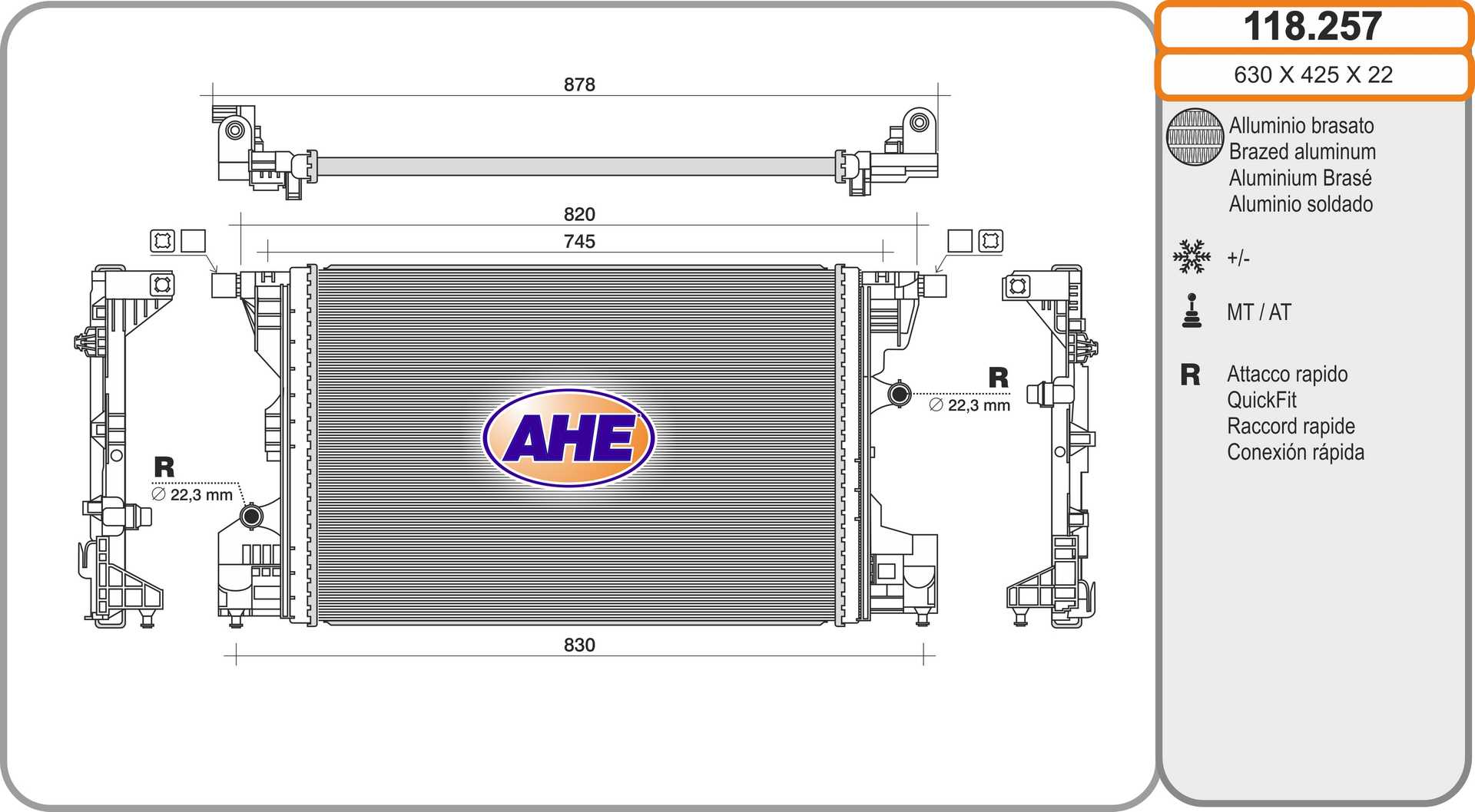 AHE 118.257 Radiatore,...