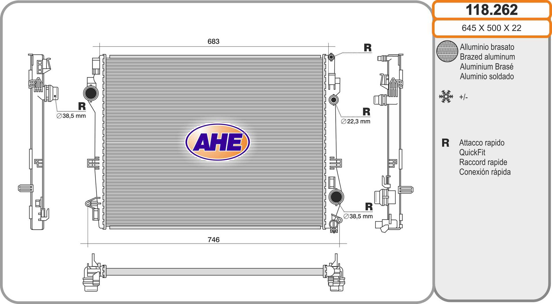 AHE 118.262 Radiatore,...