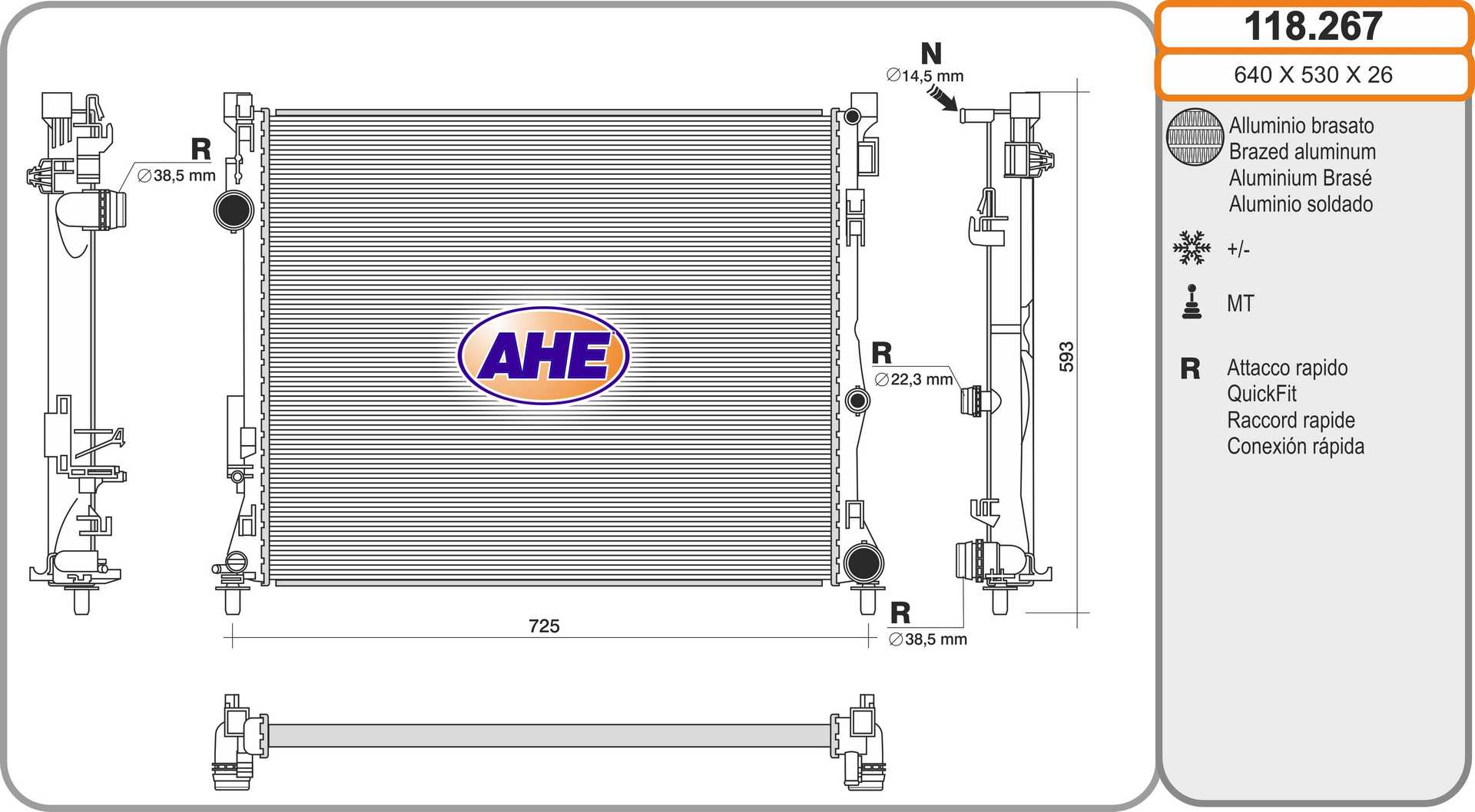 AHE 118.267 Radiatore,...