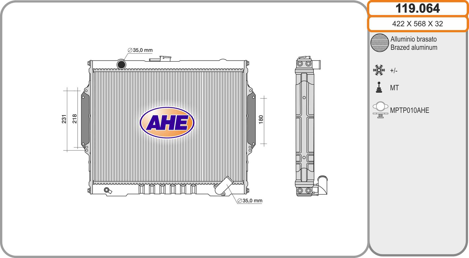 AHE 119.064 Radiatore,...