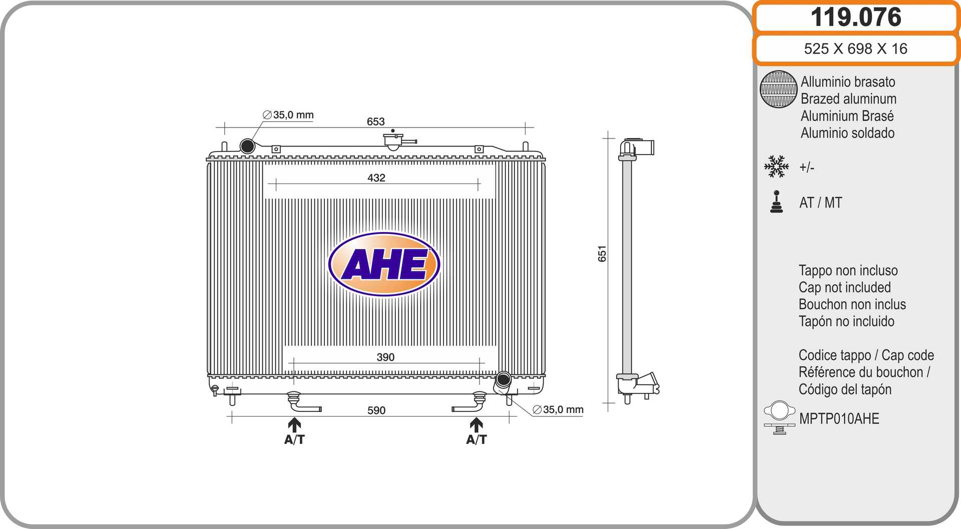 AHE 119.076 Radiatore,...