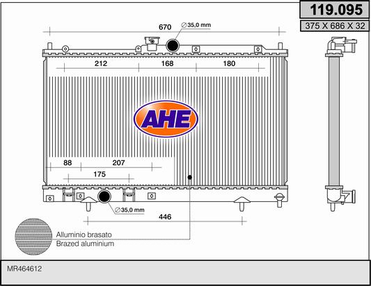 AHE 119.095 Radiatore,...