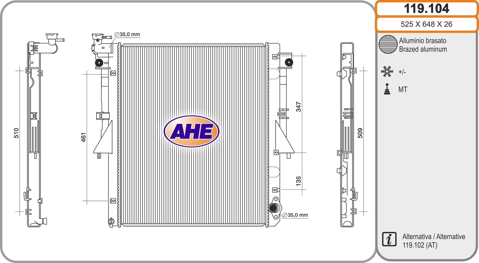 AHE 119.104 Radiatore,...