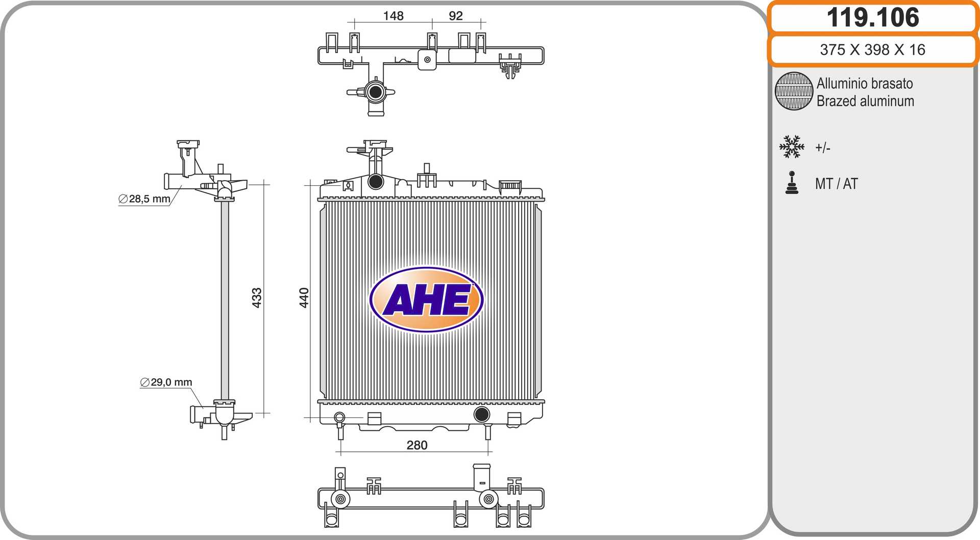 AHE 119.106 Radiatore,...