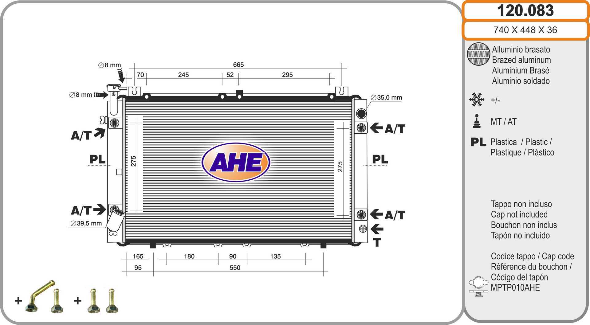 AHE 120.083 Radiatore,...