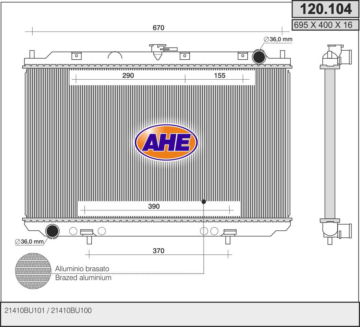 AHE 120.104 Radiatore,...
