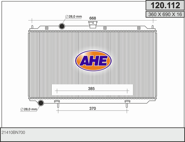 AHE 120.112 Radiatore,...
