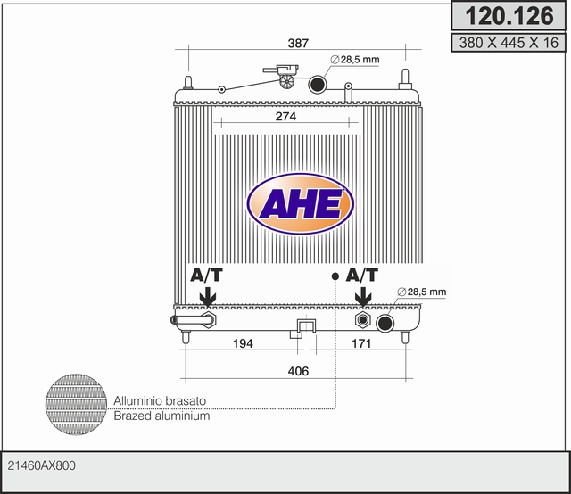 AHE 120.126 Radiatore,...