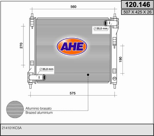 AHE 120.146 Radiatore,...