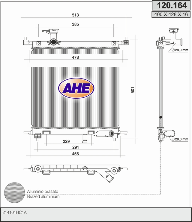 AHE 120.164 Radiatore,...