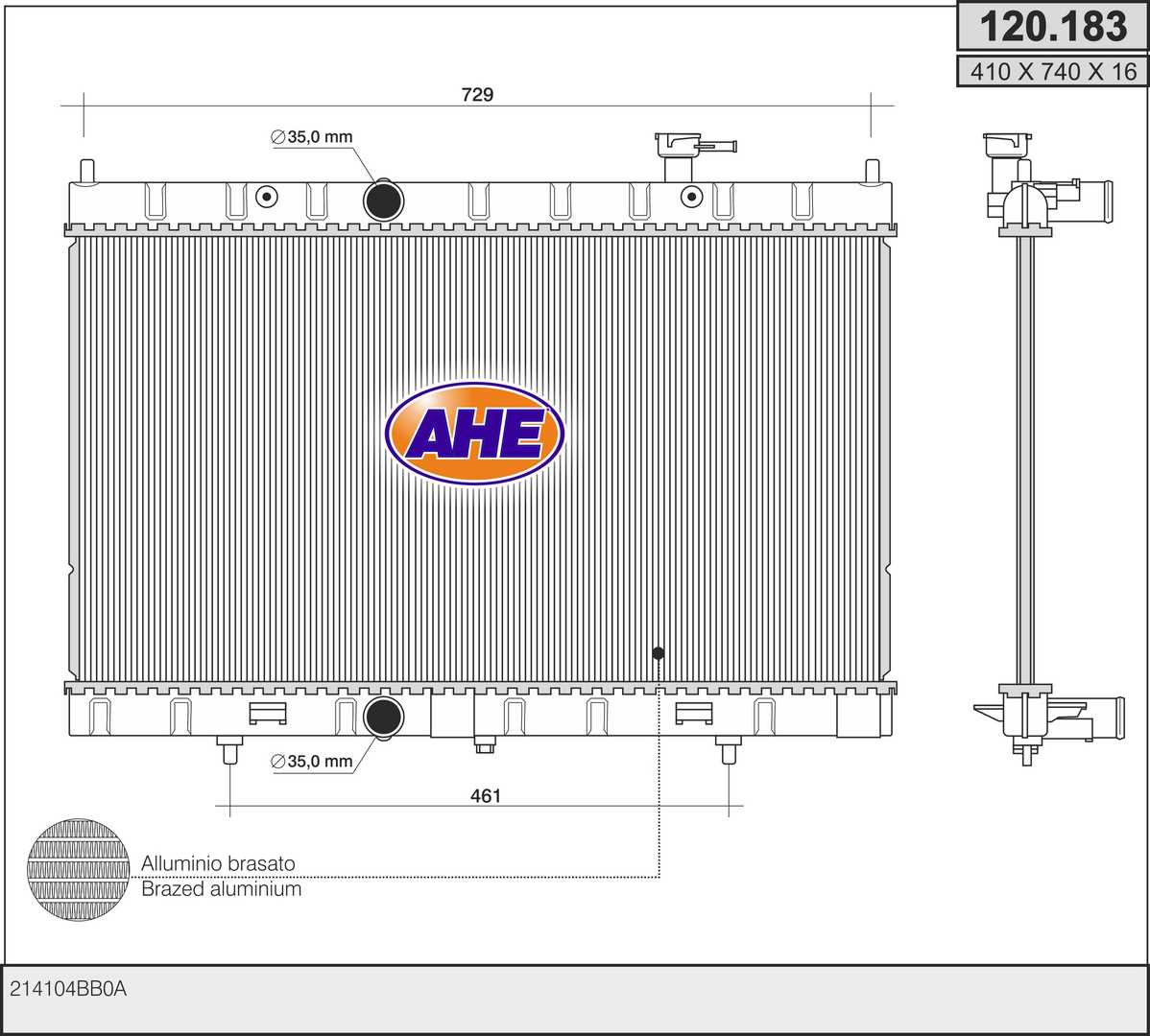 AHE 120.183 Radiatore,...