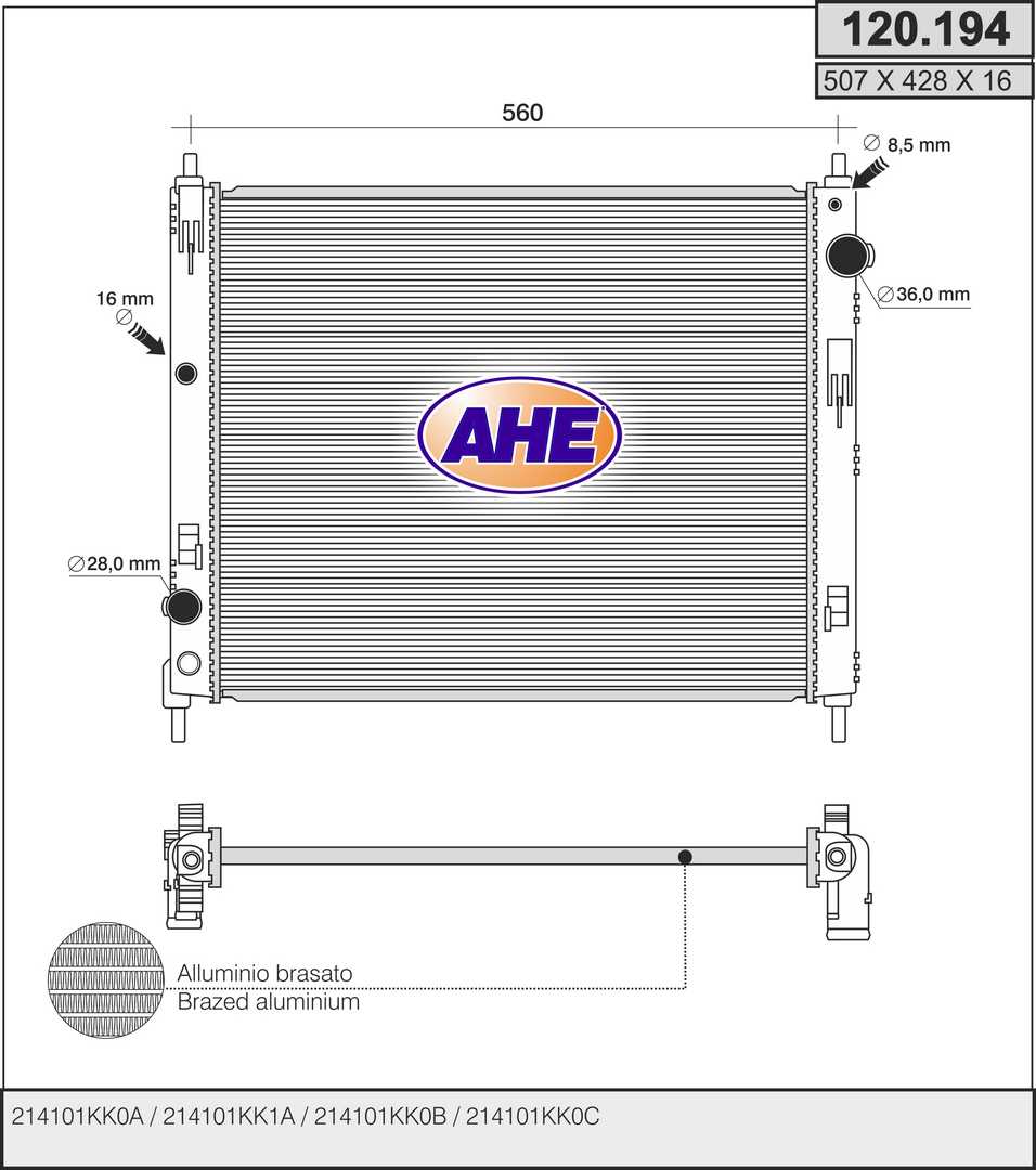 AHE 120.194 Radiatore,...