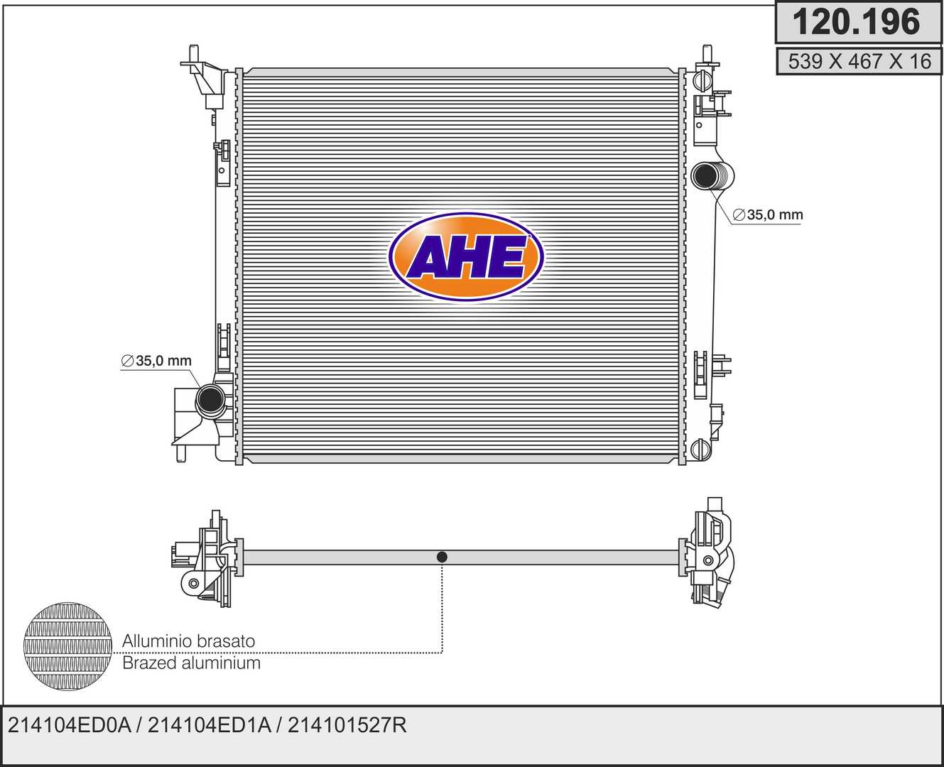 AHE 120.196 Radiatore,...