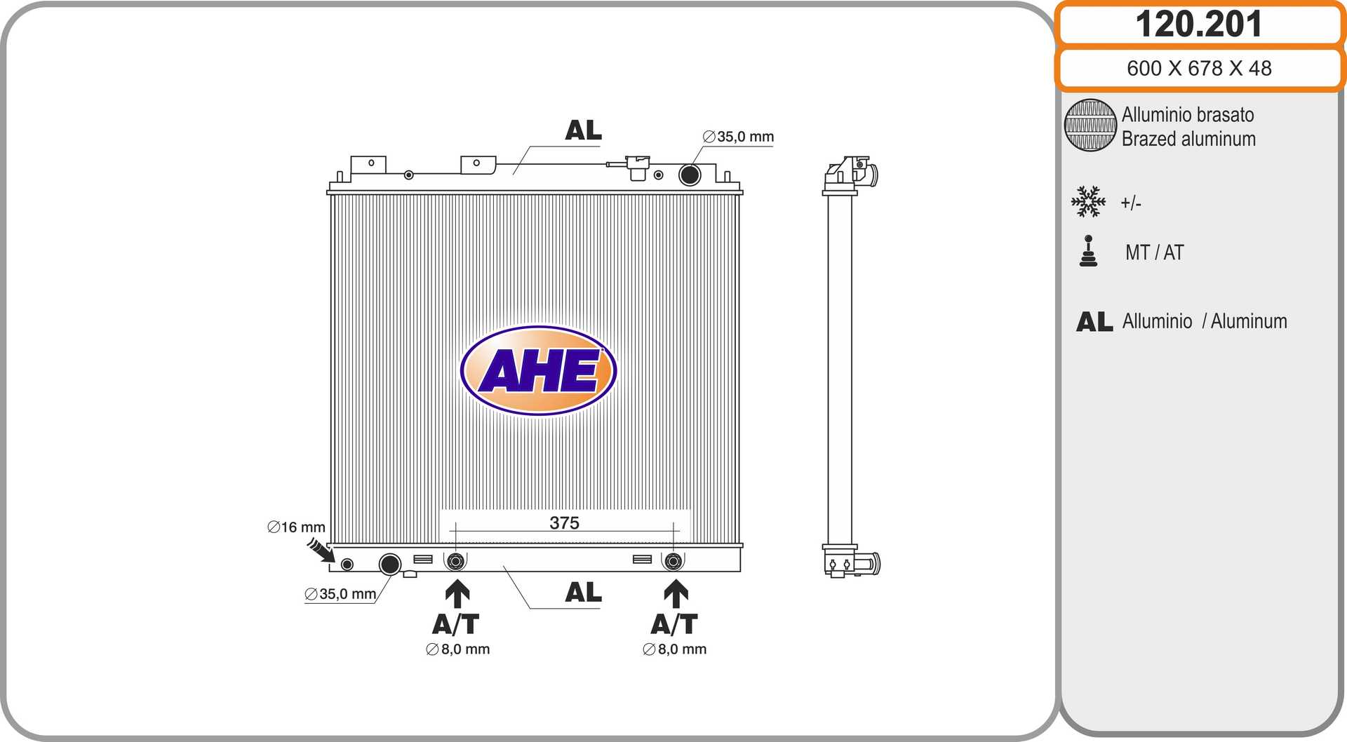 AHE 120.201 Radiatore,...