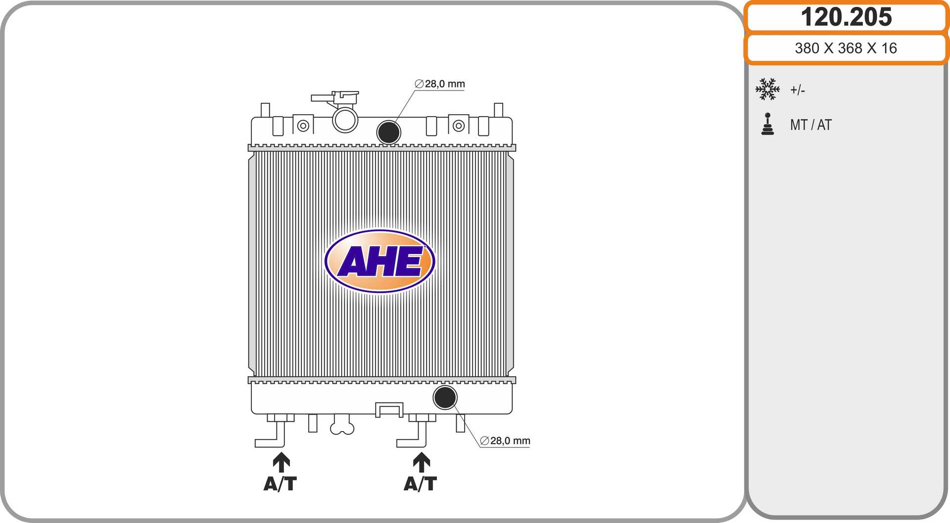 AHE 120.205 Radiatore,...