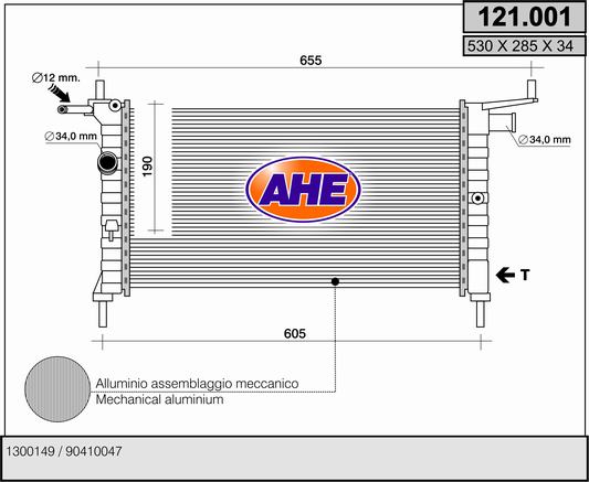 AHE 121.001 Radiatore,...