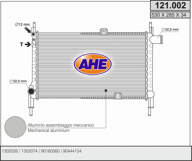 AHE 121.002 Radiatore,...
